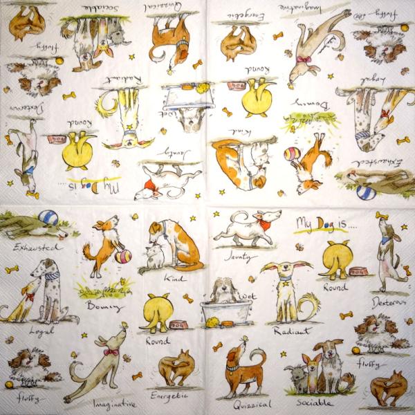 HUN-768 Dogs - 3-ply - Ihr - Anita Jeram - My dog is...